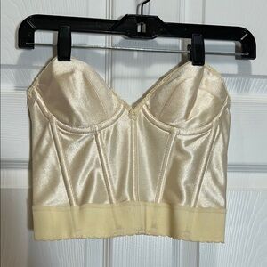Carnival Elegant Cream Bustier Bra Size 34B